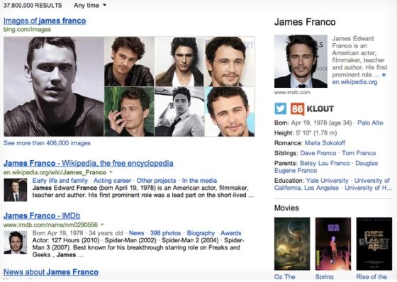 微软必应在搜索结果中加入社交网络信息